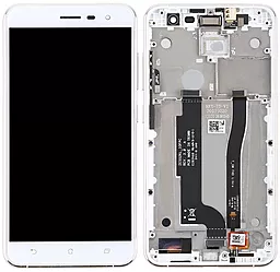 Дисплей Asus ZenFone 3 ZE552KL (Z012DB, Z012D, Z012DA, Z012DC, Z012S, Z012DE) з тачскріном і рамкою, White