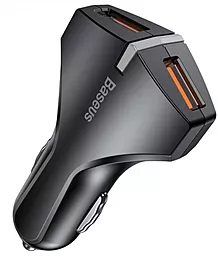 Автомобильное зарядное устройство с быстрой зарядкой Baseus Rocket Dual USB 36w QC3.0 2xUSB-A ports car charger black (CCALL-RK01) - фото Автомобильное зарядное устройство с быстрой зарядкой Baseus Rocket Dual USB 36w QC3.0 2xUSB-A ports car charger black (CCALL-RK01)