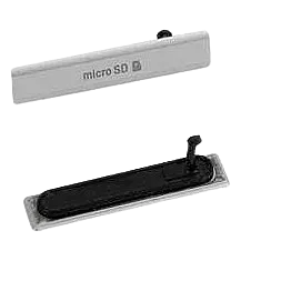 Заглушка разъема карты памяти Sony D6502 / D6503 Xperia Z2 White