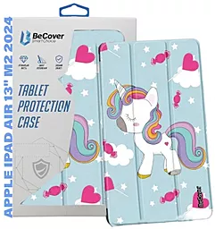 Чехол для планшета BeCover Smart Case для Apple iPad Air 13" M2 2024, M3 2025 Unicorn (711620) - фото Чехол для планшета BeCover Smart Case для Apple iPad Air 13" M2 2024, M3 2025 Unicorn (711620)