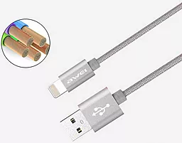 Кабель USB Awei 3in1 Lightning & Micro USB & Type-C Silver (CL-970) - миниатюра 4