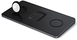 Беспроводная док-станция с быстрой QI зарядкой Satechi Trio Wireless Charging Pad Space Grey - фото Беспроводная док-станция с быстрой QI зарядкой Satechi Trio Wireless Charging Pad Space Grey