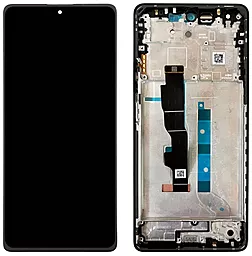 Дисплей Xiaomi Redmi Note 13 5G Global, Redmi Note 13 5G China з тачскріном і рамкою, оригінал, Black