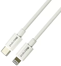 Кабель USB PD Mibrand MI-17 Flexible 25W 5A USB Type-C - Lightning Cable White - миниатюра 2
