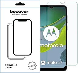 Защитное стекло BeCover для Motorola Moto E13 3D Crystal Clear Glass (709248)