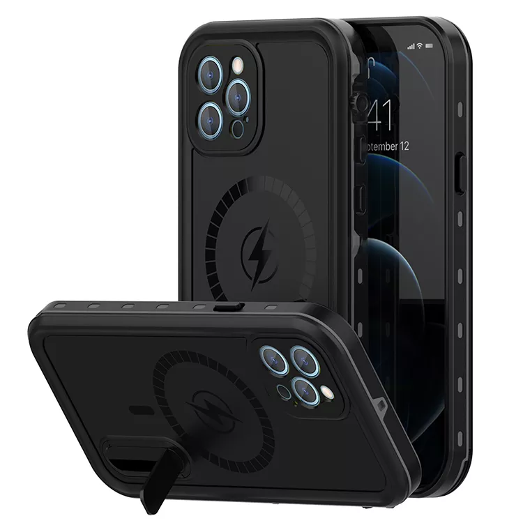 Чохол Shellbox DOT Serial Solid Dropproof And Waterproof Case для Apple iPhone 12 Pro Max Black - фото 1