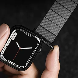 Ремінець для годинника Switcheasy Carbon Fiber Band для Apple Watch 42/44/45/49mm Black (MAW245035BK22)  - мініатюра 8