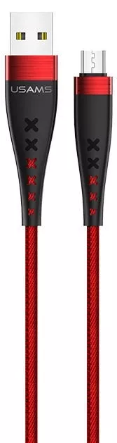 Кабель Usams U11 USB-A - micro USB 10w 1.2м cable Red - фото 1