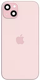Задняя крышка корпуса Apple iPhone 15 со стеклом камеры Pink - фото Задняя крышка корпуса Apple iPhone 15 со стеклом камеры Pink