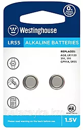 Батарейки Westinghouse AG8 / LR55 2шт