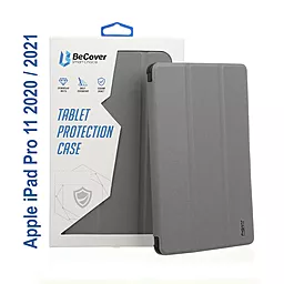 Чохол для планшету BeCover Soft TPU з кріпленням Apple Pencil для Apple iPad Air 10.9" 2020, 2022, iPad Pro 11" 2018, 2020, 2021, 2022  Gray (706771)