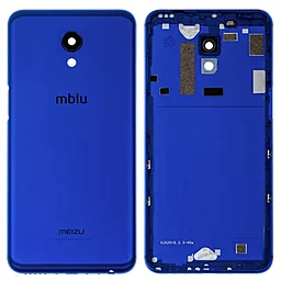 Задняя крышка корпуса Meizu M6s (M712H / M712Q) со стеклом камеры Original Blue - фото Задняя крышка корпуса Meizu M6s (M712H / M712Q) со стеклом камеры Original Blue
