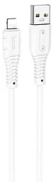 Кабель Hoco X67 Nano Silicone USB-A - Lightning 12w 2.4a 1м cable White - фото Кабель Hoco X67 Nano Silicone USB-A - Lightning 12w 2.4a 1м cable White