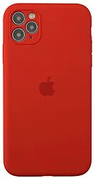 Чехол Silicone Case Full Camera Square для Apple iPhone 11 Pro Red - фото Чехол Silicone Case Full Camera Square для Apple iPhone 11 Pro Red