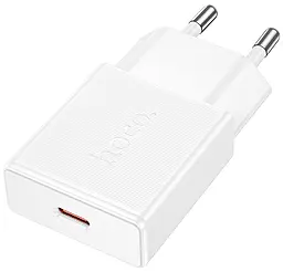 Сетевое зарядное устройство Hoco N74 25w PD USB-C fast charger white - фото Сетевое зарядное устройство Hoco N74 25w PD USB-C fast charger white