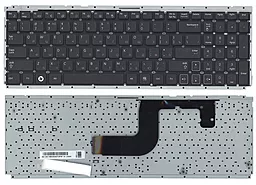 Клавіатура для ноутбуку Samsung RC510 RV511 RV513 RV520 без рамки чорна