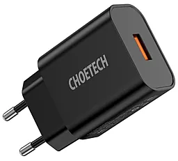 Сетевое зарядное устройство Choetech 18w QC3.0 home charger black (Q5003-EU-BK) - фото Сетевое зарядное устройство Choetech 18w QC3.0 home charger black (Q5003-EU-BK)