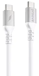 Кабель Proove ReGen Silicone USB Type-C - Type-C 60w 3a 2м PD cable White (CCRS60002222) - фото Кабель Proove ReGen Silicone USB Type-C - Type-C 60w 3a 2м PD cable White (CCRS60002222)