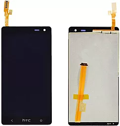 Дисплей HTC Desire 600 з тачскріном, оригінал, Black