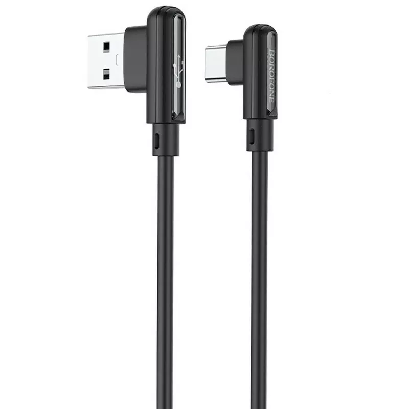Кабель Borofone BX58 Lucky USB-A - Type-C 15w 3a 1м cable Black - фото 1
