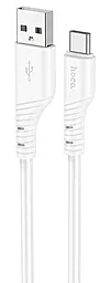 Кабель Hoco X97 Crystal Silicone USB-A - Type-C 12w 2.4a 1м cable White - фото Кабель Hoco X97 Crystal Silicone USB-A - Type-C 12w 2.4a 1м cable White