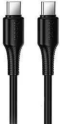 Кабель Hoco X120 USB Type-C - Type-C 60w 3a 1м PD cable Black - фото Кабель Hoco X120 USB Type-C - Type-C 60w 3a 1м PD cable Black