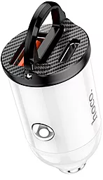 Автомобильное зарядное устройство Hoco NZ2 30w PD USB-C/USB-A ports car charger white - фото Автомобильное зарядное устройство Hoco NZ2 30w PD USB-C/USB-A ports car charger white
