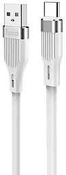 Кабель Hoco U72 Forest Silicone USB-A - Type-C 12w 2.4a 1.2м cable White - фото Кабель Hoco U72 Forest Silicone USB-A - Type-C 12w 2.4a 1.2м cable White