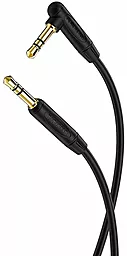 Аудіо кабель Borofone BL4 AUX mini Jack 3.5mm M/M Cable 2 м black - мініатюра 3