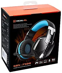 Навушники REAL-EL GDX-7500 Black/Blue - мініатюра 8