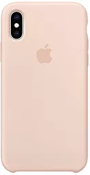 {"ru": "Чехол", "uk": "Чохол"} Silicone Case для Apple iPhone X, iPhone XS Sand Pink