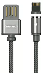 Кабель Remax Gravity USB-A - Lightning 12w 2.4a 1м cable Black (RC-095i) - фото Кабель Remax Gravity USB-A - Lightning 12w 2.4a 1м cable Black (RC-095i)