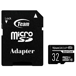 Карта памяти Team microSDHC 32GB Dash Card Class 10 UHS-I U1 + SD-адаптер (TDUSDH32GUHS03)