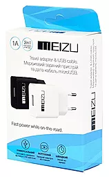 Мережевий зарядний пристрій Meizu Travel adapter + Micro Usb Black