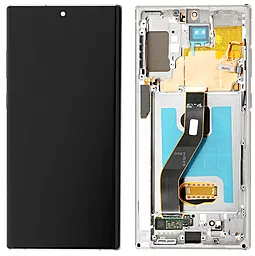 Дисплей Samsung Galaxy Note 10 Plus N975 з тачскріном і рамкою, (OLED), White