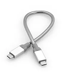 Мультимедийный кабель Verbatim USB3.1 Type-C - Type-C 15w 3a 0.3м 10gbps data cable Silver - миниатюра 5 Мультимедийный кабель Verbatim USB3.1 Type-C - Type-C 15w 3a 0.3м 10gbps data cable Silver - миниатюра 5