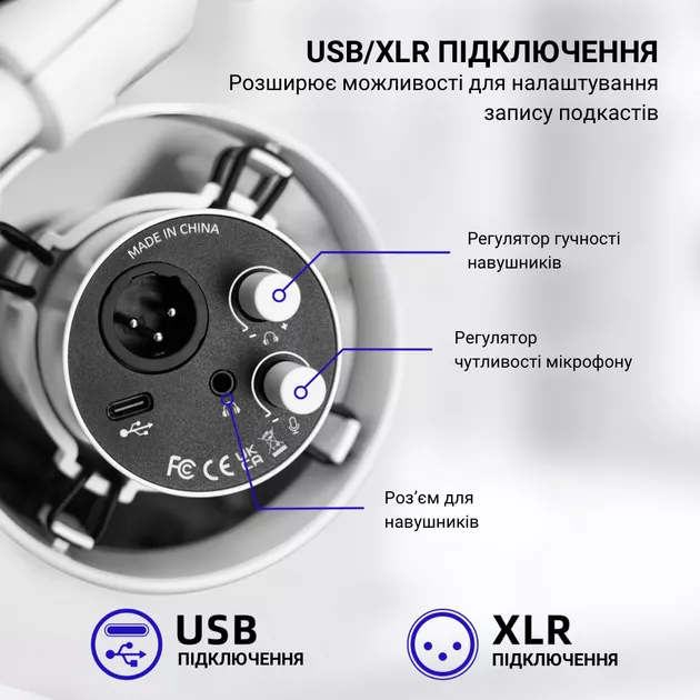 Микрофон Fifine T688W White - фото 7