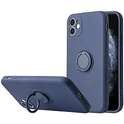 Чехол Epik TPU Candy Ring Full Camera для Apple iPhone 12 (6.1")  Серый / Lavender