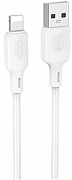 Кабель Borofone BX113 Silicone USB-A - Lightning 12w 2.4a 1м cable White - фото Кабель Borofone BX113 Silicone USB-A - Lightning 12w 2.4a 1м cable White