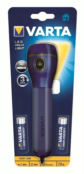 Фонарик Varta Gelly Light LED 2AA Blue - фото 1