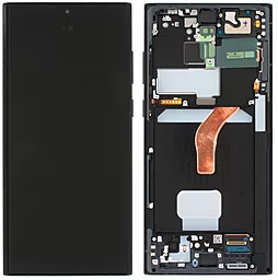 Дисплей Samsung Galaxy S22 Ultra S908 с тачскрином и рамкой, оригинал, Graphite - фото Дисплей Samsung Galaxy S22 Ultra S908 с тачскрином и рамкой, оригинал, Graphite