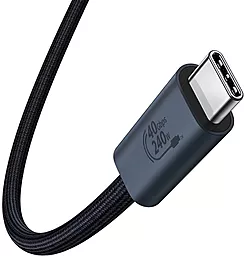Мультимедийный кабель Baseus Flash 2 Full FeatuRed USB4.0 Type-C - Type-C 8k 60hz 240w 5a 1м 40gbps PD data cable Black (P10311803111-00) - миниатюра 5 Мультимедийный кабель Baseus Flash 2 Full FeatuRed USB4.0 Type-C - Type-C 8k 60hz 240w 5a 1м 40gbps PD data cable Black (P10311803111-00) - миниатюра 5