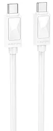 Кабель Borofone BX109 Joy USB Type-C - Type-C 60w 3a 1м PD cable White - фото Кабель Borofone BX109 Joy USB Type-C - Type-C 60w 3a 1м PD cable White
