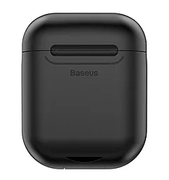 Силіконовий чохол Baseus для бездротової зарядки Apple AirPods 1/2 Black 