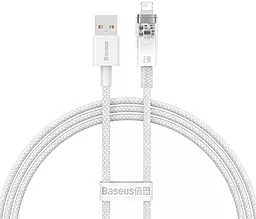 Кабель Baseus Explorer Series USB-A - Lightning 12w 2.4a 1м cable White (CATS010002)