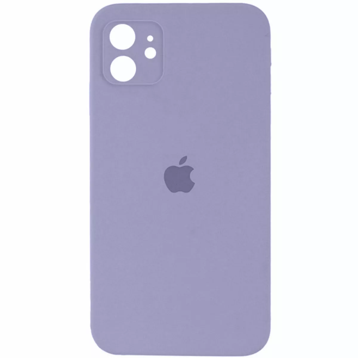 Чехол Silicone Case Full Camera для Apple iPhone 12  Lavender Grey - фото 1