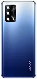 Задняя крышка корпуса Oppo A74 4G со стеклом камеры Original Midnight Blue - фото Задняя крышка корпуса Oppo A74 4G со стеклом камеры Original Midnight Blue