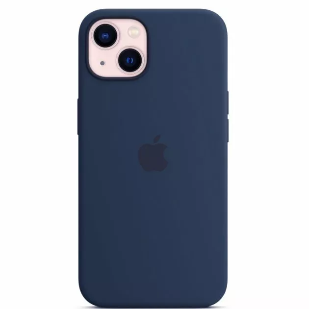 Чохол Silicone Case Full для Apple iPhone 14 Dark Blue - фото 1