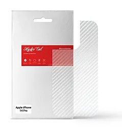 Гидрогелевая пленка ArmorStandart на заднюю панель для Apple iPhone 14 Pro Carbone Transparent (ARM64964) - фото Гидрогелевая пленка ArmorStandart на заднюю панель для Apple iPhone 14 Pro Carbone Transparent (ARM64964)