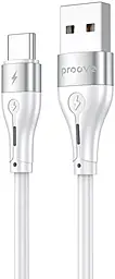 Кабель Proove Soft Silicone USB-A - Type-C 27w 3a 2m cable White (CCSO20001222) - фото Кабель Proove Soft Silicone USB-A - Type-C 27w 3a 2m cable White (CCSO20001222)